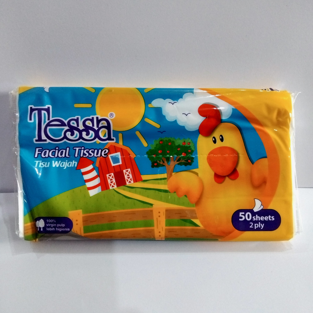 Tissue Tessa Travel Pack - Tessa Smart Facial Travel Pack Tissue 50 Sheets - Tisu Tessa Travel Pack 