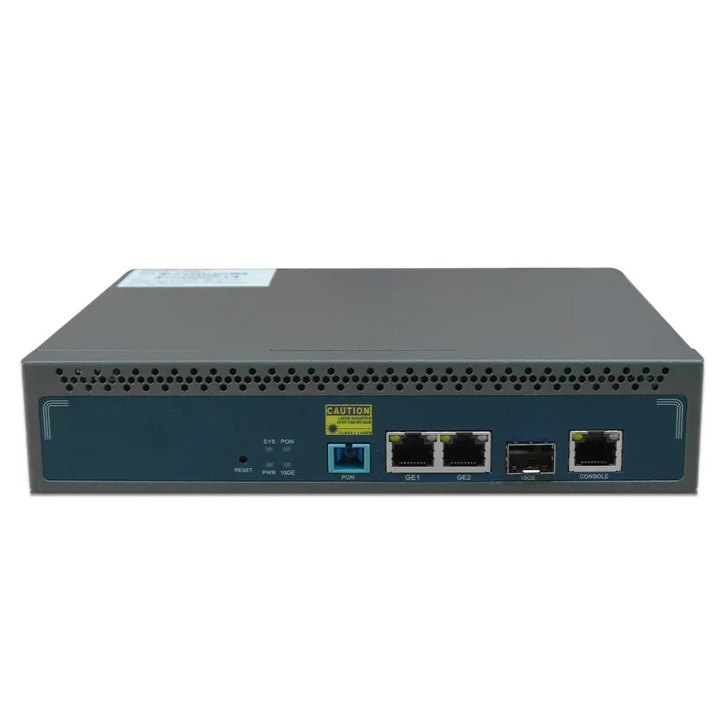 NETONE GPON OLT 1PON 128 ONU 10G Uplink C+ GBIC MINI GPON OLT 1 Port SFP 100-240V AC 12V DC Power  V