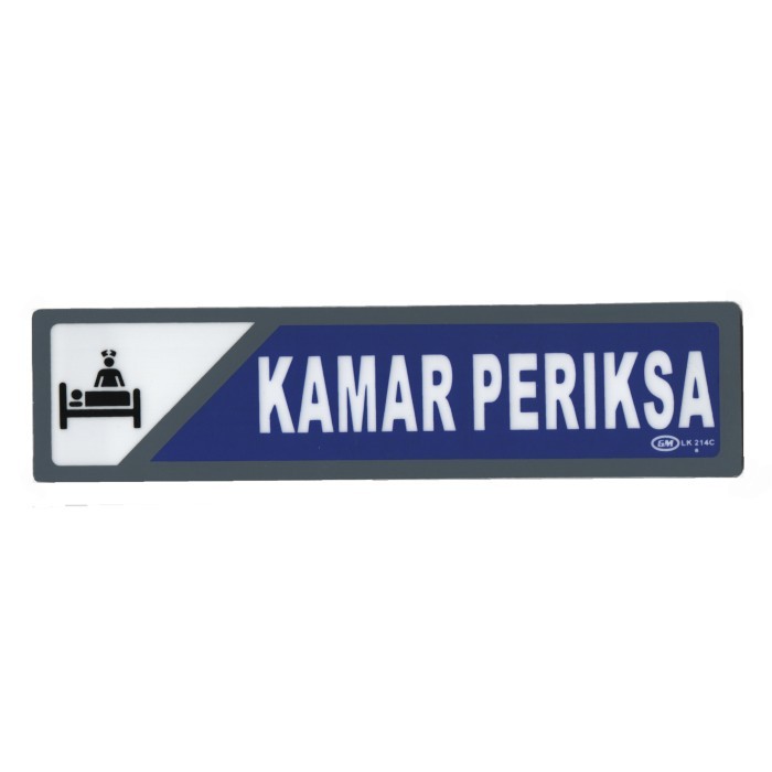 

Papan Tanda / Sign Board / Label Acrylic KAMAR PERIKSA LK 214 C