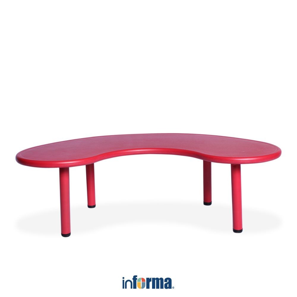 Informa Yaris Meja Anak U-Form - Merah Multifunctional Kids Table Meja Kecil Serbaguna Perlengkapan 