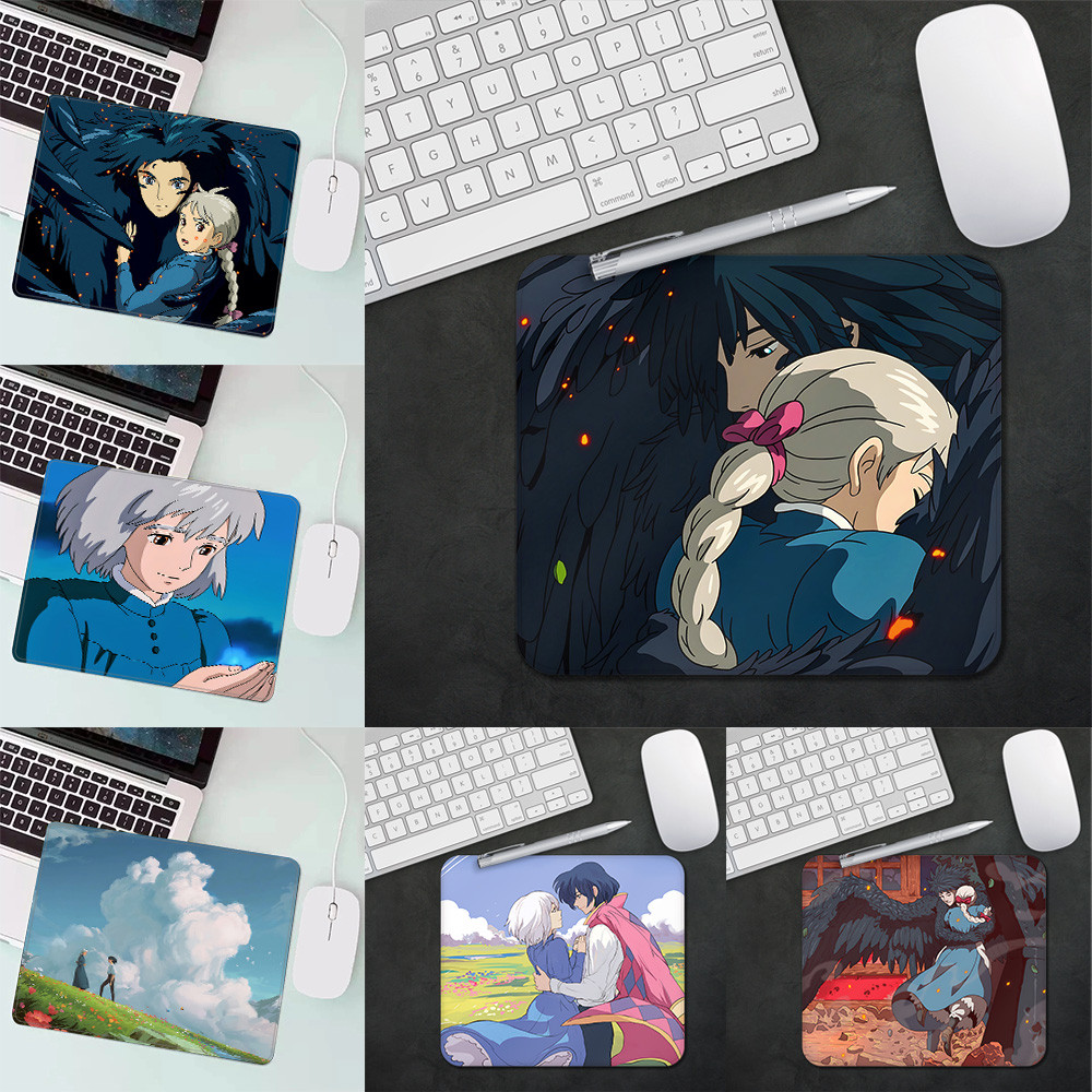 

Anime H-Howl And S-Sophies Gaming Mouse Pad XS Small Mousepad For PC Gamer Desktop Decoration Office Mouse Mat Deskmat Rug