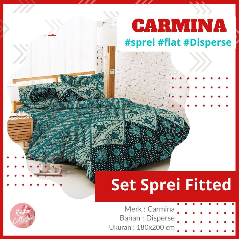 RC Carmina Sprei Batik by Kendra Motif Dewasa King 180x200 Seprai Flat Termurah Ajisaka Songgoriti J