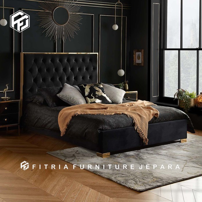 dipan tempat tidur luxury / dipan tempat tidur mewah