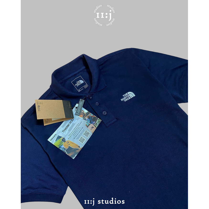 Kaos Polo The North Face Calpine Polo Shirt TNF Asli  - Navy - Navy, S