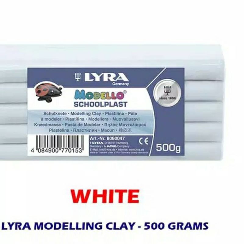 

LYRA modelling clay 8060001 white lilin mainan anak sekolah