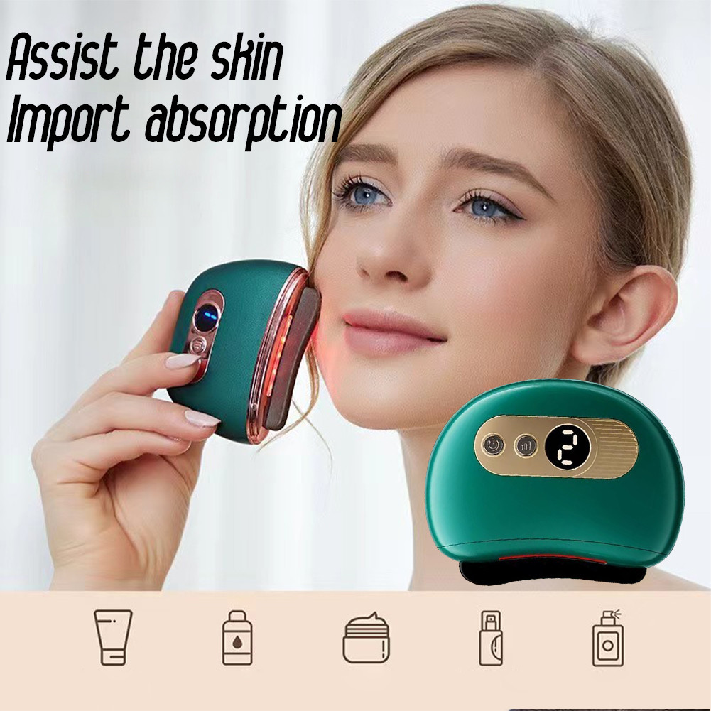 Goojodoq Face Gua Sha Electric Beauty Machine / GuaSha Pemijat Elektrik Pijat Wajah Pemijat Elektrik