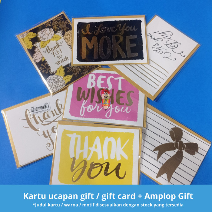 

Kartu Ucapan Gift / Gift Card / Amplop Gift Ukuran13,5 x 9,8 cm