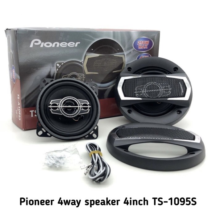 Speaker Pintu Mobil Coxial Pioneer 4 Way 4 inch TS-A1095S1