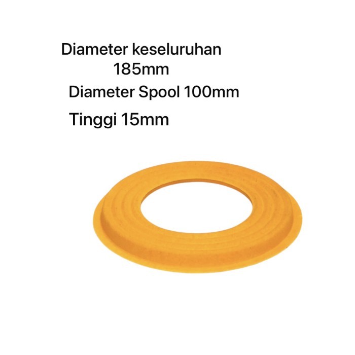 Dumper Demper Membran Speaker 15 inch - 18 inch Lubang Spool 100mm Diameter 185mm1