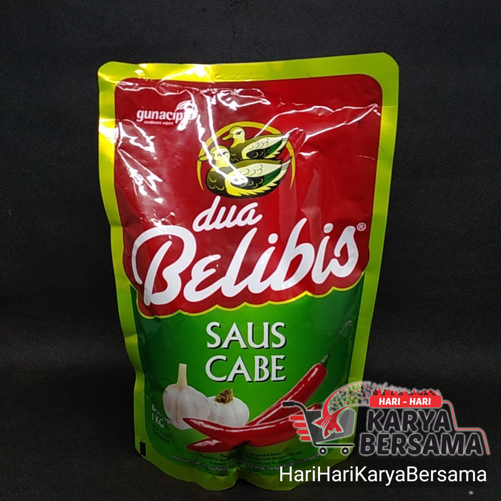 

SAUS SAMBAL DUA BELIBIS SAUS CABE POUCH 1000GR