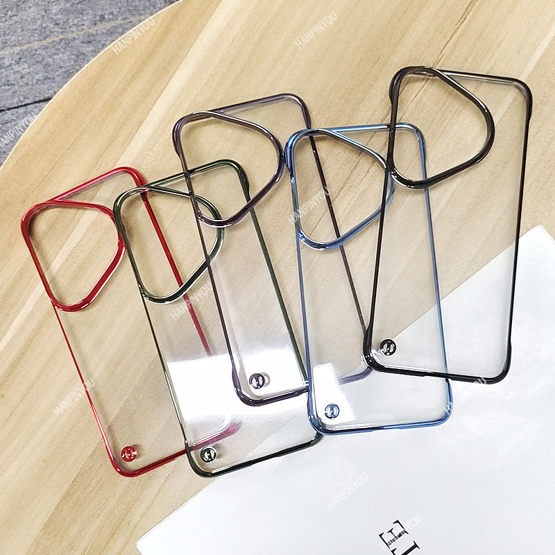 Plating Frameless Transparent Phone Case For Huawei Pura 70 Ultra Pura 70 Pro Plus P60 Art P50 40 30