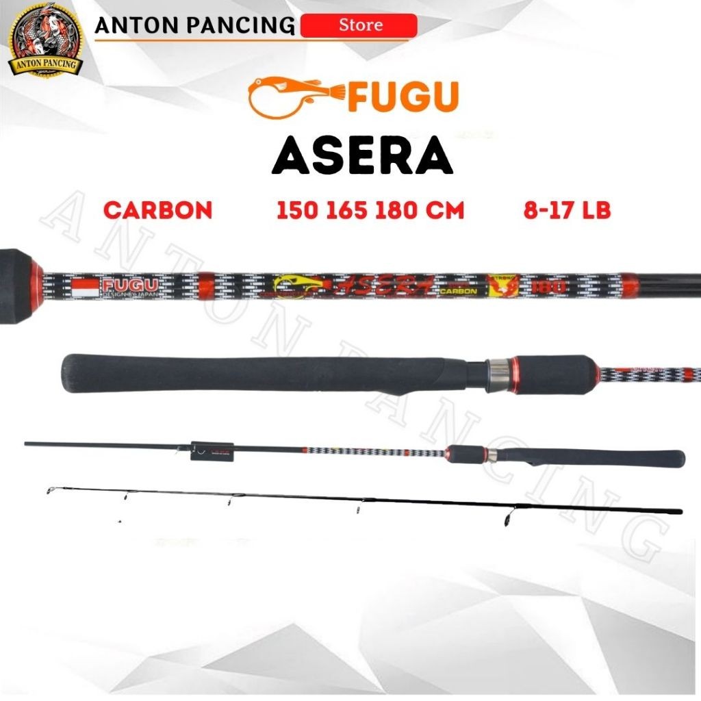 Joran Pancing Fugu Asera 150 165 180cm 8-17lb Carbon