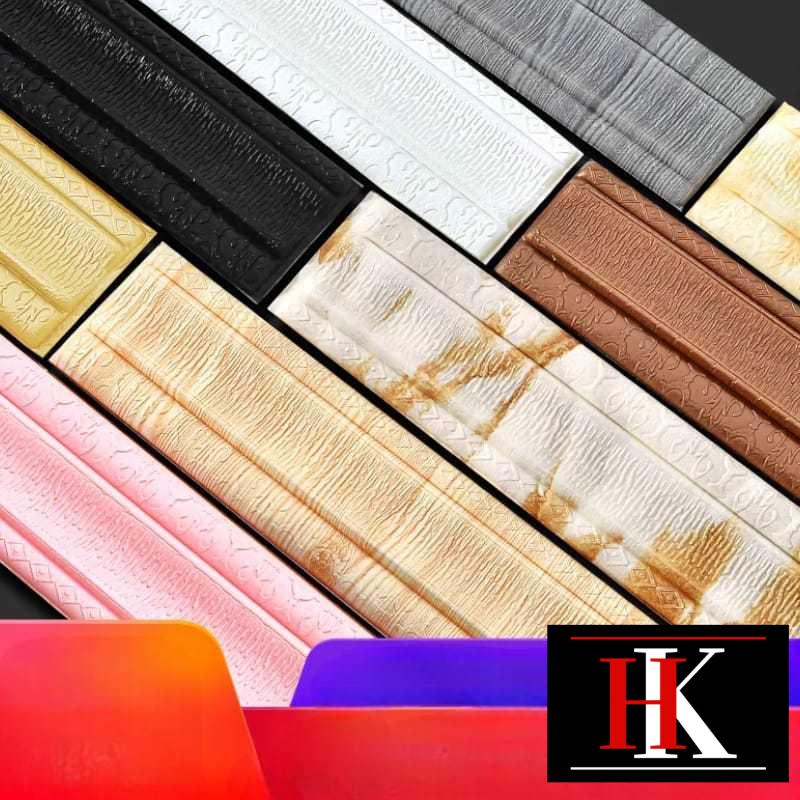 230cm*8cm Wallpaper List Border Foam Stiker list profil border foam stiker 3D Wall Border List