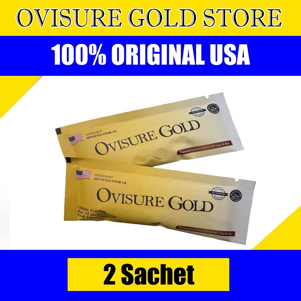 

( 1 Box ) 2 SASET OVISURE GOLD MILK SUSU OBAT TULANG DAN SENDI YG SEHAT 100% DIMFOR USA
