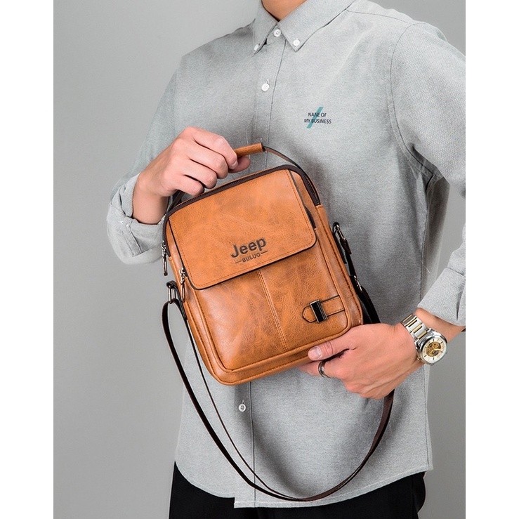 IMPOR ORIGINAL JEEP BULUO 1109 TAS BAHU SELEMPANG PRIA MUAT BANYAK TALI PANJANG