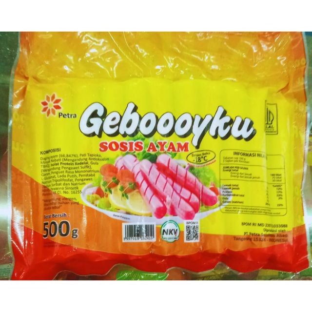 

Geboooyku Geboyku Sosis Ayam Merah 500gr