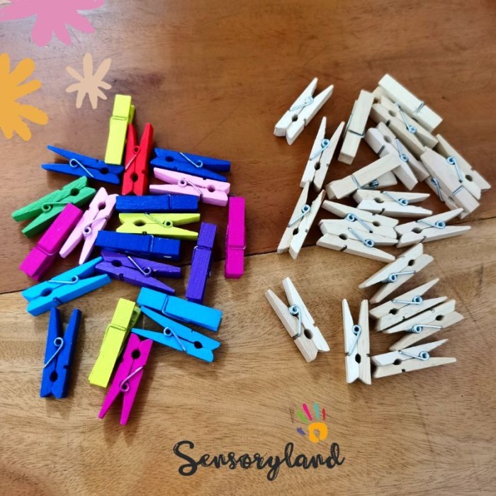 

RB001 Penjepit kayu wooden clip sensoryland