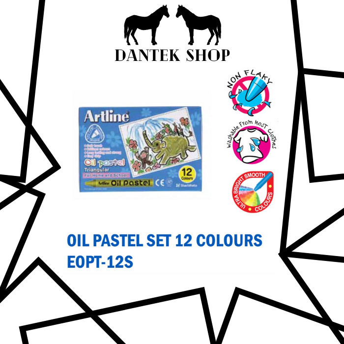 

Artline Crayon 12 Warna / Oil Pastel Set 12 Type EOPT-12S