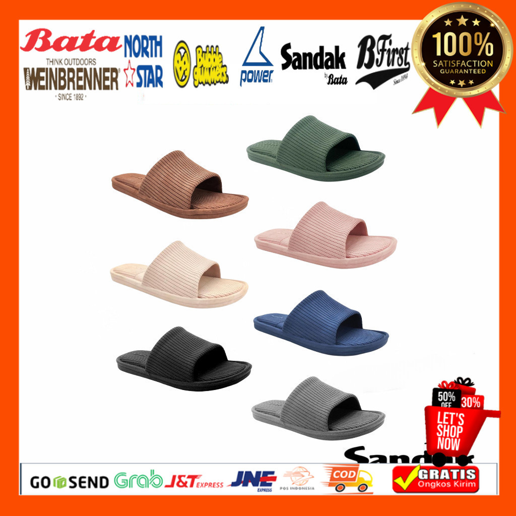 Sandal Slop wanita SANDAK by Bata - Vesta RUBBER Sendal Slide Karet Wanita