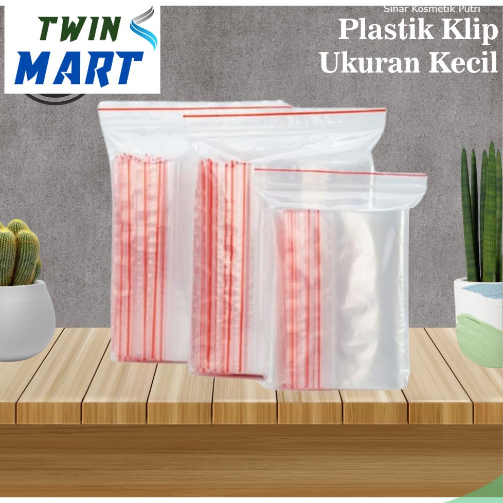 [Kecil] Kantong Plastik Klip Ziplock Bening / Ukuran Kecil