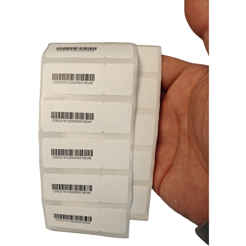 

RFID UHF Tag ISO 18000-6C UHF Sticker Label Printed EPC Code