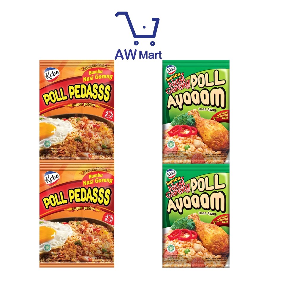 

KOBE NASI GORENG RENCENG 1 RENCENG ISI 10 SACHET (KETENG 1.000) - POLL AYAM & POLL PEDAS