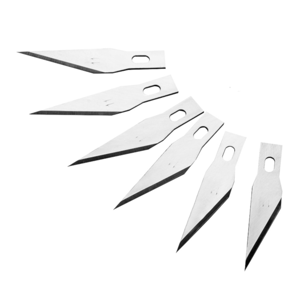

50/100pcs #11 Scalpel Knife Blades Stainless Steel Engraving Metal Wood Carving Knife Replacement Craft Blades