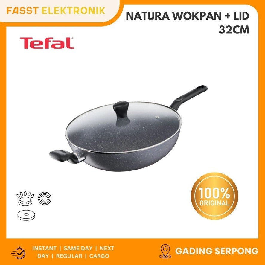 TEFAL Natura Wokpan 32cm + Lid