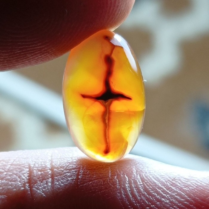 Natural Batu Akik Motif Gambar Pedang Keris Kuno Tua Langka Unik Antik