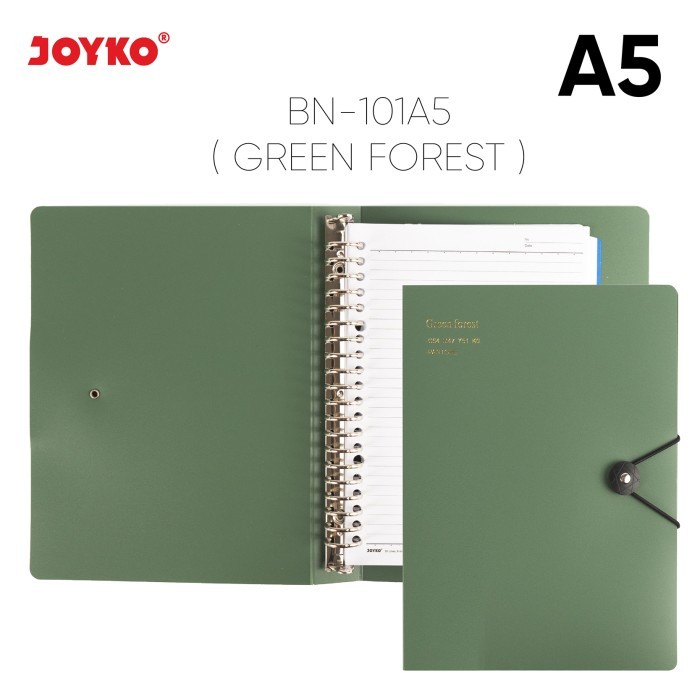 

⭐BISA COD⭐ Binder Note Joyko BN101 A5 Green Forest