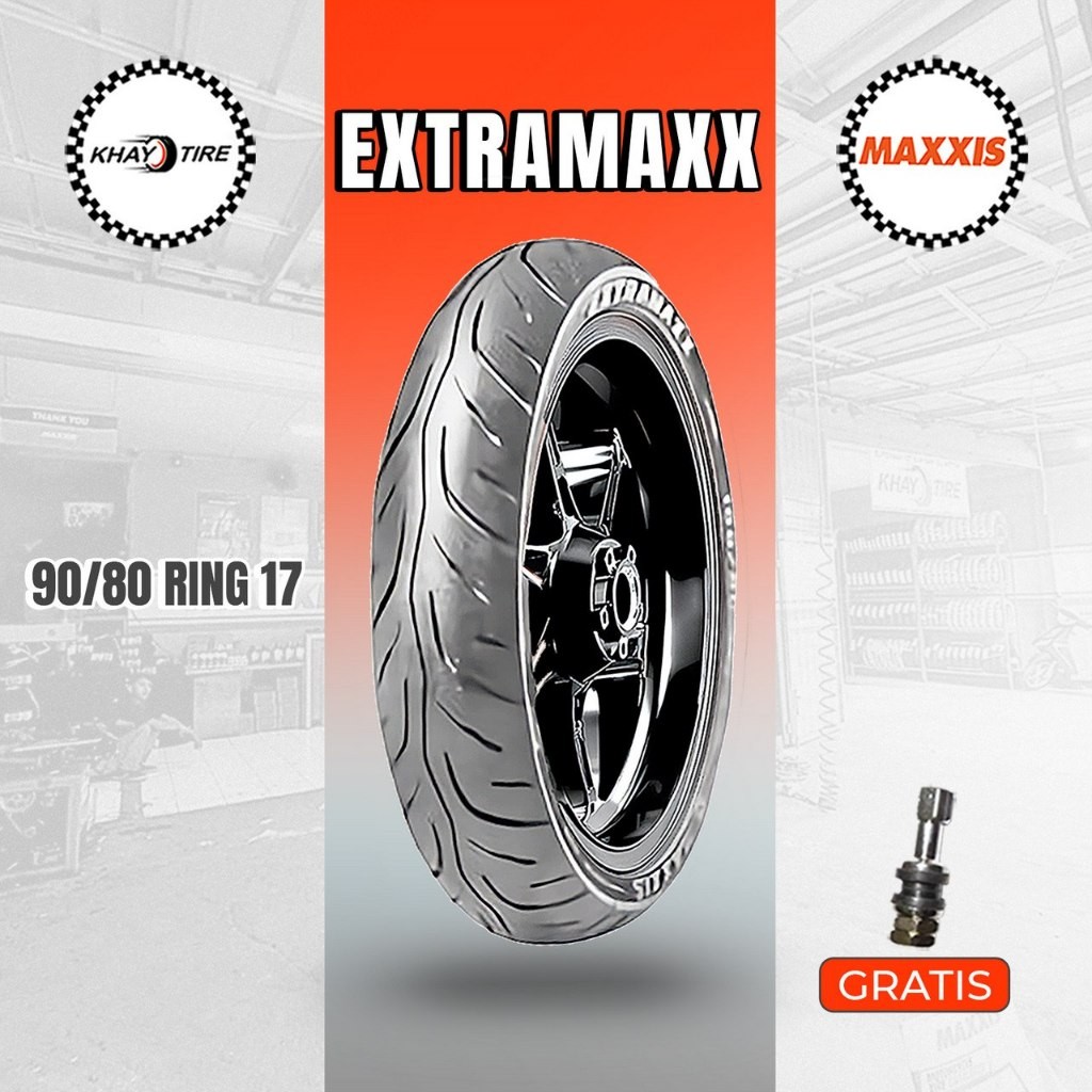 Ban Motor SPORT - SUPRA GTR - SUPERMOTO MAXXIS EXTRAMAXX 90/80 Ring 17 Tubeless