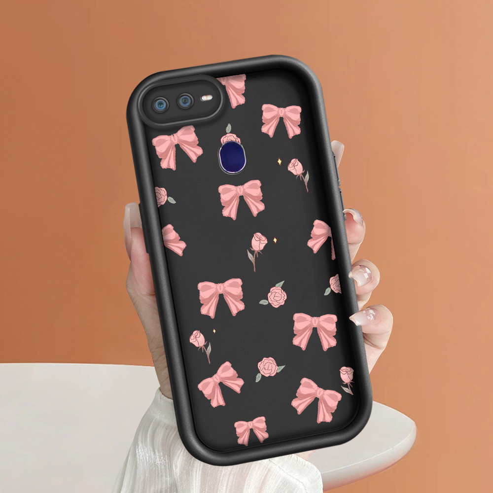 Realme 2 Pro U1 Bow Flower Pattern Lensa inklusif lengkap Soft Silicone Phone Case HP Softcase Casin
