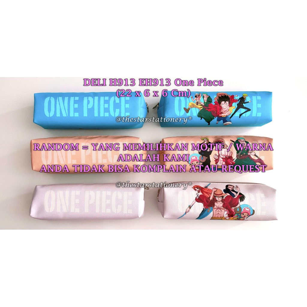 

(1 Biji) GROSIR Kotak Pensil Resleting Deli H913 EH913 One Piece / Tempat Pensil Resleting 22*6*6 Cm