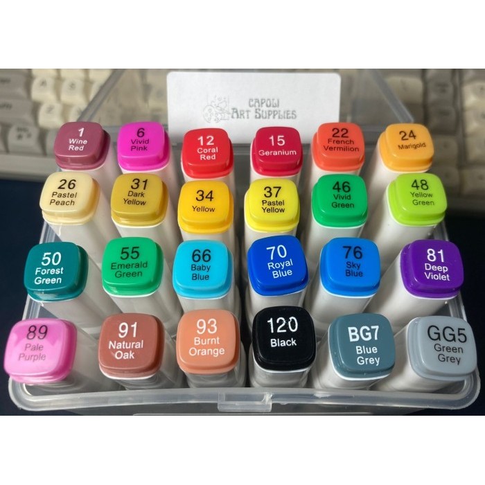 

[New Arrival] Touch Spidol Dual Side Fine Art - Art Marker Set Multicolor - 24 pcs