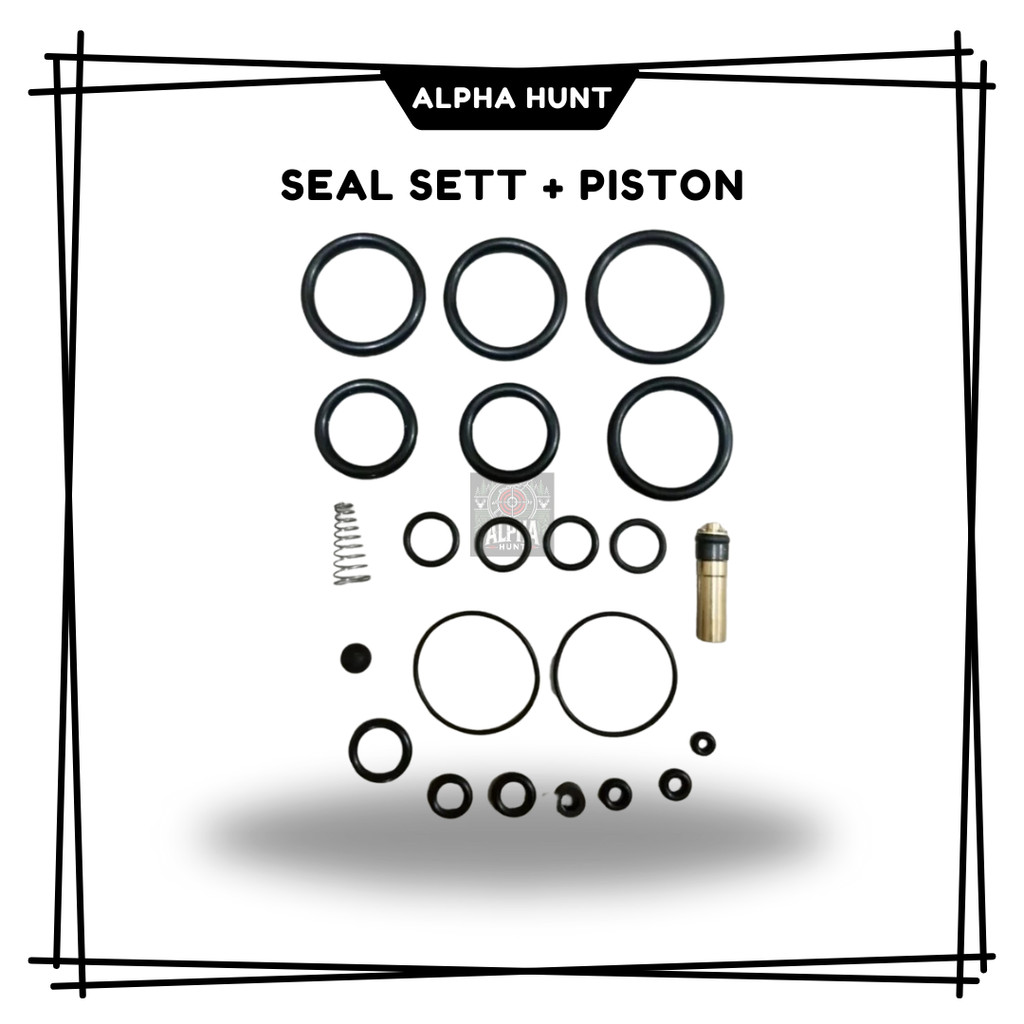 SEAL SETT + PISTON POMPA PCP, SPAREPART POMPA PCP, SHIL SET POMPA PCP, SHIL SET POMPA PCP 3 STAGE