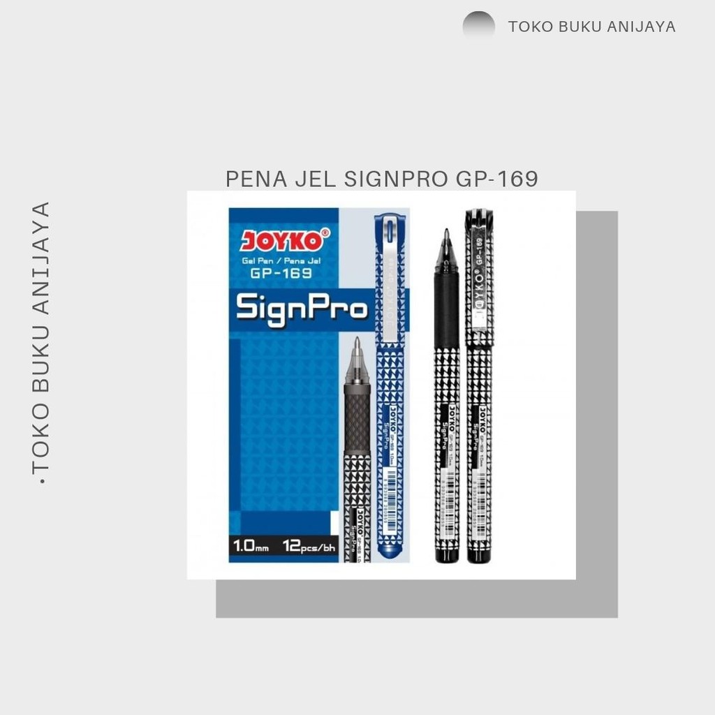

GEL PEN/PENA JEL SIGNPRO GP-169 MEREK JOYKO Tinta Kantor Stationery