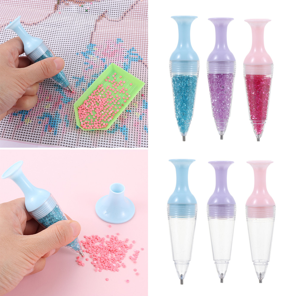 

5D Diamond Painting Point Drill Pen Flower Pot Shape Cross Stitch Embroidery Sewing Accessories Standable Diamond Painting Tool
