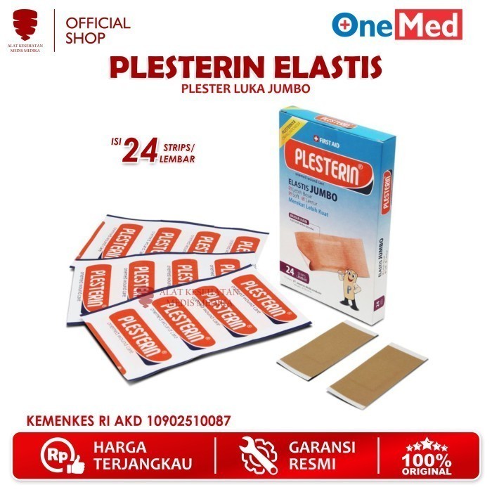 Onemed Plesterin Elastis Jumbo Plester Luka Coklat Elastis Alat P3K Medis