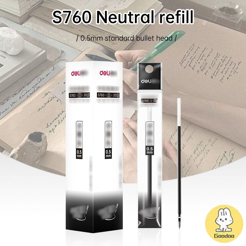 

[COD] Hitam Merah Inti Pena Pulpen 0.5mm Inti Pena Air Perlengkapan Kantor -GD