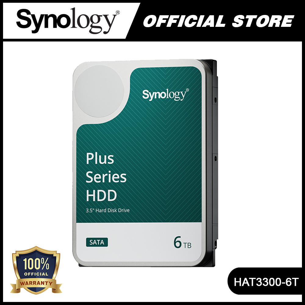 Synology 6TB Plus Series 3.5 Inch SATA HDD - HAT3300-6T