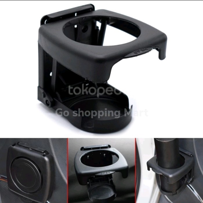 (COD) Foldable Car Cup Holder Tempat Botol Gelas Minuman Mobil