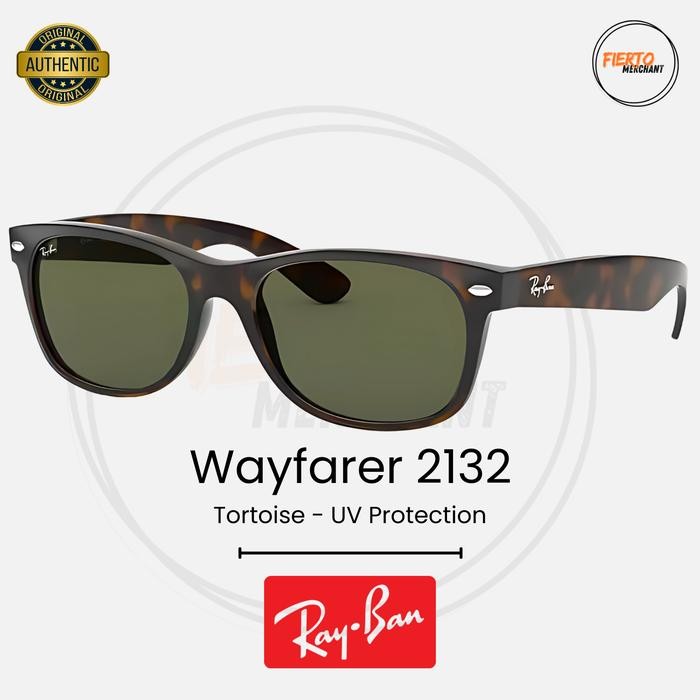 Kacamata Rayban Wayfarer 2132 Ori/Original Tortoise Sunglasses Anti UV Protection