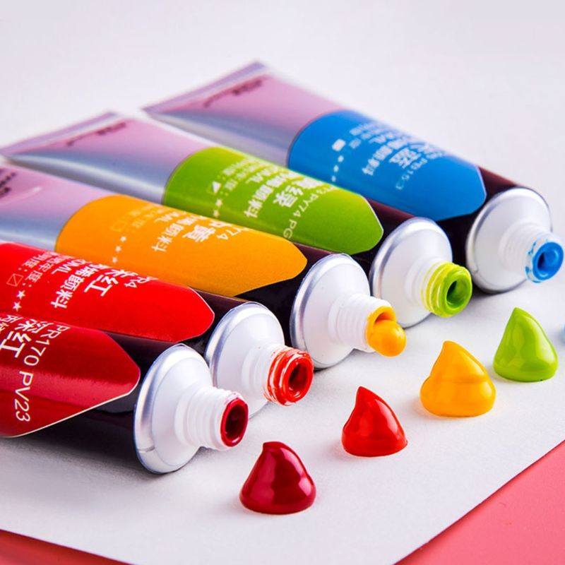 

12/24 Colors Professional Acrylic Paint 20ml Drawing Painting Pigment Hand-paint for Artists Ceramic Stone Wall Craft