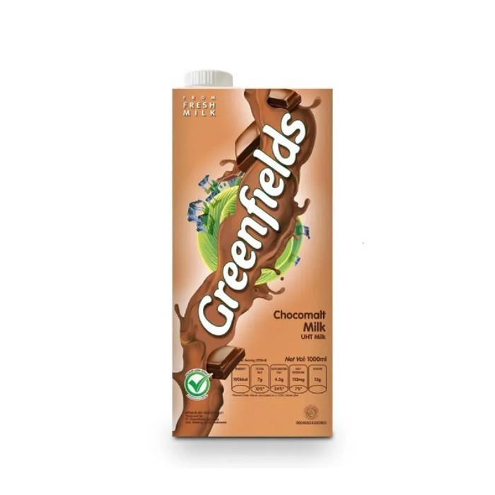 

NEW ITEM MINUMAN GREENFIELDS UHT CHOCOMALT MILK 1L