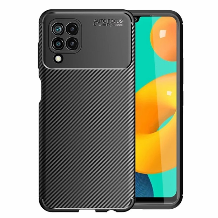 CASE SAMSUNG A22 4G / M32 / A22 5G COVER CARBON FIBER PATTERN AUTOFOCUS SLIM FIT SHOCKPROOF