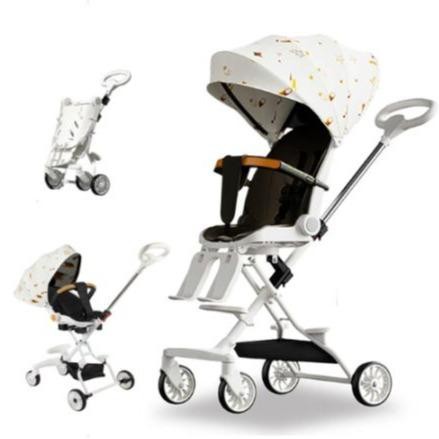 LARIS -Topborn Stroller Kereta Bayi Dua Arah Bisa Duduk Atau Berbaring Kinerja Biaya Tinggi roda  st