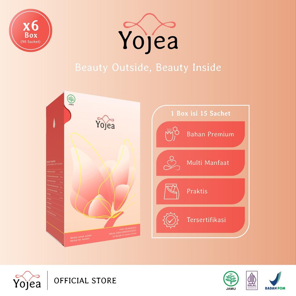 

YOJEA Herbal Untuk Wanita (6 Box = 90 Sachet)