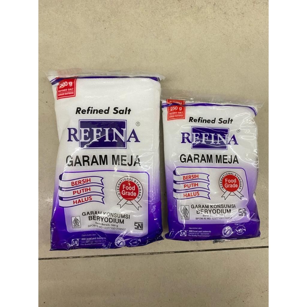 

REFINA GARAM Meja Halus 250G & 500G Beriodium