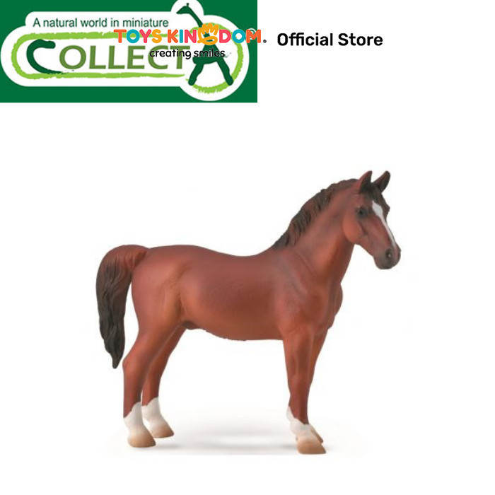 Toys Kingdom Collecta Figure Hackney Stallion Chestnut 88915 Toys Kids Toy Minifigur Miniatur Hewan 