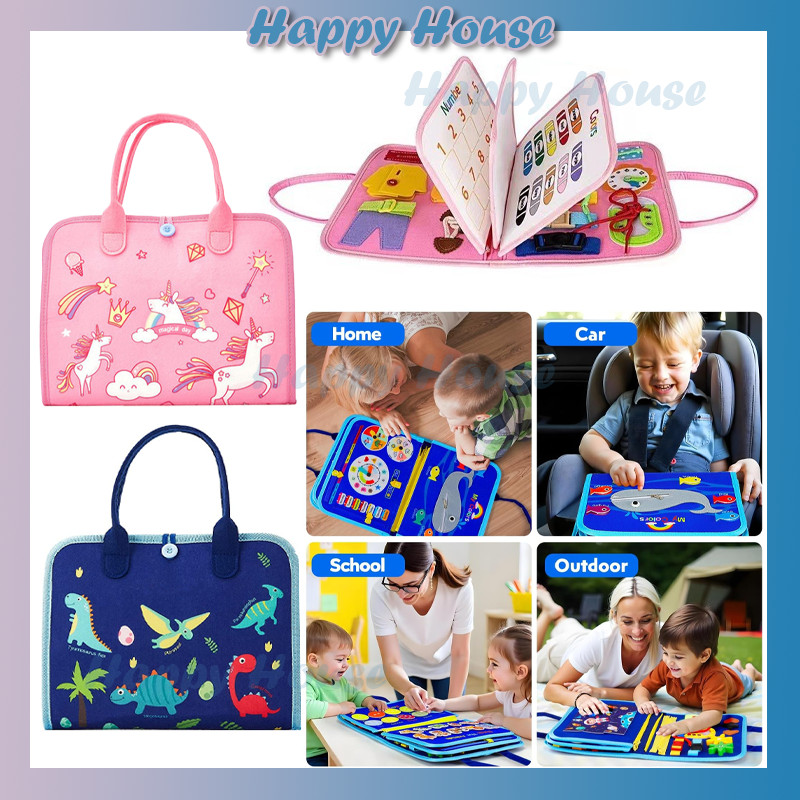 8 Halaman 25 In 1 Busy Book Montessori Busy Board